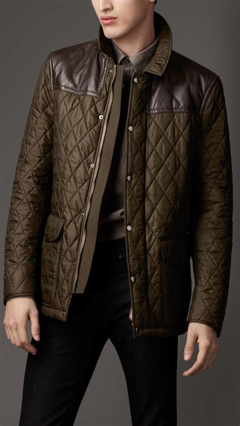 burberry men leather jacket